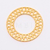 Zinc Alloy Filigree Joiners Links PALLOY-WH0076-41G-RS-1