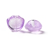 Transparent Spray Painted Glass Beads GLAA-I050-05H-3