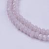 Opaque Solid Color Glass Bead Strands GLAA-F076-A12-3