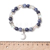 2Pcs 2 Styles 304 Stainless Steel & Brass Celestial Sun & Moon Couple Bracelet Set BJEW-TA00718-4