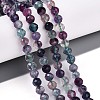 Natural Rainbow Fluorite Bead Strands G-T140-22A-2