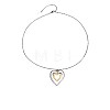 Duo Tone 04 Stainless Steel Pendant Necklaces for Women WGB6C44-01-1