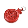 Button 304 Stainless Steel Enamel Pendants SA-CBAE390-01A-2