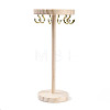 Flat Round Wooden Eyeglasses Organizer Holder ODIS-T002-01B-02-1