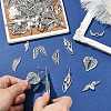 80Pcs 8 Styles Tibatan Style Alloy Pendants FIND-CJ0006-02-5