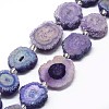 Natural Druzy Quartz Crystal Beads Strands G-F582-A02-1