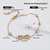 304 Stainless Steel Pave Clear Cubic Zirconia Link Bracelets for Women EP0929-2-1