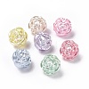 Imitation Pearl Acrylic Beads X-OACR-E013-12-1
