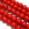 Synthetical Howlite Beads TURQ-G609-8mm-1