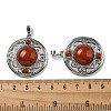 Natural Red Jasper Pendants G-Q158-03P-3