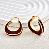 Brass Enamel Earrings for Women FS-WGEB882-01-1