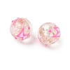 Luminous Handmade Enamel Gold Sand Glass Beads Strands LAMP-U004-08D-4