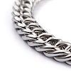 Tarnish Resistant 304 Stainless Steel Cuban Link Chain Bracelets STAS-A028-B064P-B-2