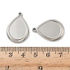 304 Stainless Steel Pendant Cabochon Settings STAS-D127-12P-3