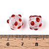 Handmade Foil Lampwork Beads Strands FOIL-T008-02F-4