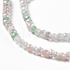 Electroplate Glass Beads Strands EGLA-S192-001A-B13-3