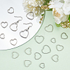 DELORIGIN DIY 304 Stainless Steel Heart Dangle Earrings Making Kit DIY-DR0001-41-5