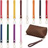 CHGCRAFT 12Pcs 12 Colors PU Leather Wrist Strap Keychains KEYC-CA0001-19-1