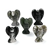 Natural Moss Agate Gemstone Carved Angle Figurines GG-CBA8396-A08-1