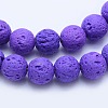 Natural Lava Rock Beads Strands G-F531-8mm-G13-3