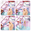 4Pcs DIY Alloy Beadable Crochet Hooks AJEW-TA0003-50D-4