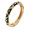 Triangle Pattern Zinc Alloy Enamel Hinged Bangles for Women FS-WGCD457-01-1