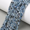 Natural Devil Blue Aquamarine Beads Strands G-P629-A02-03-2