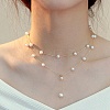 Natural Freshwater Pearl Necklace PW-WG78554-14-1