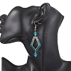Glass Dangle Earrings EJEW-JE06868-02-4