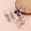 Butterfly Alloy Dangle Earrings EJEW-JE01952-1