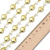 1M Handmade 304 Stainless Steel Teardrop Link Chains AJEW-JB01615-01-3