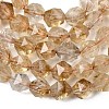Heated Natural Citrine Beads Strands G-Z119-A37-01-5