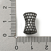 Brass Micro Pave Clear Cubic Zirconia Beads KK-G493-42B-3