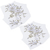 2Pcs 3D Flower Beading Polyster Embroidery Ornaments Accessories DIY-CY0003-64A-1