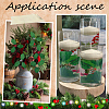 45Pcs Foam & Cloth Artificial Holly Leaves AJEW-SC0031-52B-5