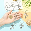 9Pcs 3 Style Sports Alloy Keychains KEYC-YW00249-4