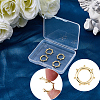 6Pcs Brass Spring Gate Rings KK-SC0007-74-6