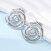 304 Stainless Steel Stud Earrings for Women EJEW-K306-15P-3