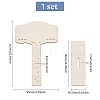 1 Set Wooden Earring Display Stands EDIS-BC0001-03-2