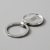 Alloy Keychain Cabochon Settings X-FIND-WH0117-24P-2