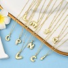 1Pc Initial Letter Brass Pendant Necklaces NJEW-YW0001-24H-4