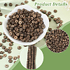 6 Strands Natural Coconut Shell Rondelle Bead Strands COCB-SC0001-02C-5