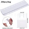 300Pcs Transparent PVC Self Adhesive Hang Tabs CDIS-HY0001-01-2