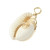 Natural Cowrie Shell Pendants PALLOY-JF02796-01-4