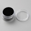 Round Transparent Plastic Loose Diamond Storage Boxes with Screw Lid and Sponge Inside CON-WH0088-48A-02-2
