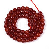 Dyed Natural White Jade Beads Strands G-T139-6mm-60-11-2
