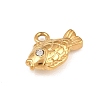 304 Stainless Steel with Crystal Rhinestone Charms SA-CBA8E58-05G-2