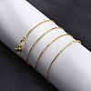 Brass Box Chain Necklaces for Women NJEW-G160-17G-3