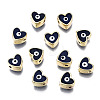 Alloy Enamel Beads PALLOY-Q441-036C-RS-1