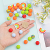 9 Style Food Grade Eco-Friendly Silicone Beads SIL-CA0001-33-3